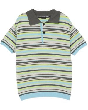 ANDERSSON BELL Striped Polo Shirt - Green