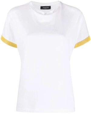 Fabiana Filippi Bead-Embellished Cotton T-Shirt - White
