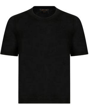 Gran Sasso クルーネック Tシャツ - ブラック