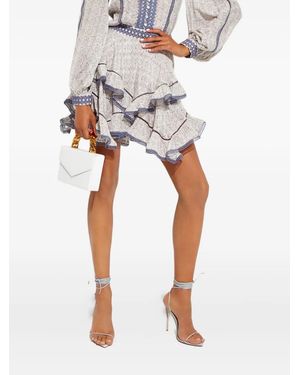 Ixiah Outbloom Mini Skirt - White