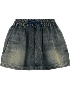 Balenciaga Drawstring Short Skirt - Green