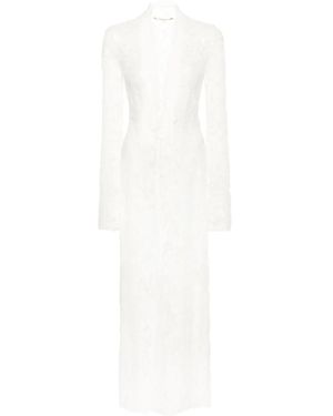 MANURI Sally Lace Midi Dress - White
