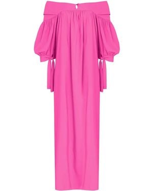 Amir Slama Off-Shoulder Maxi Dress - Pink