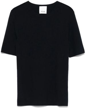 Allude T-Shirt Van Scheerwol - Zwart