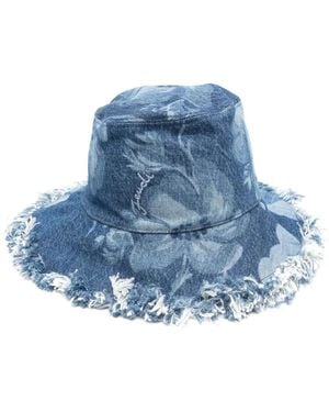 Fendi Denim Bucket Hat - Blue