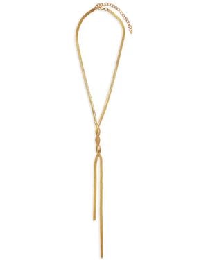 Hzmer Jewelry Serene Twist-Front Necklace - White