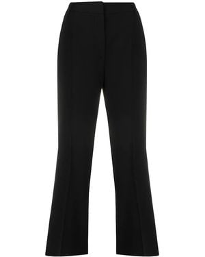 Alberto Biani Cropped Bootcut Trousers - Black