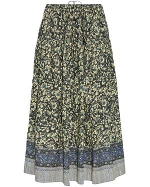 Ulla Johnson Gonna Midi Avia - Verde