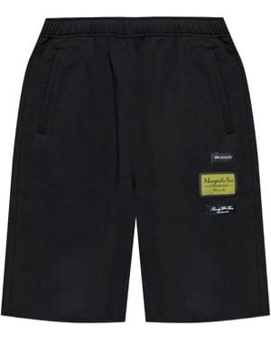 MM6 by Maison Margiela Patch-Detail Shorts - Black
