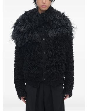 Ann Demeulemeester Here クロップド カーディガン - ブルー