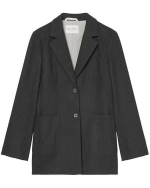 Marc O' Polo Single-Breasted Blazer - Black