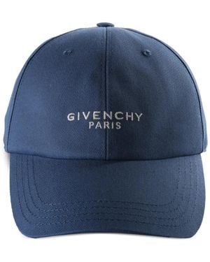Givenchy Baseballkappe Mit Logo-Stickerei - Blau