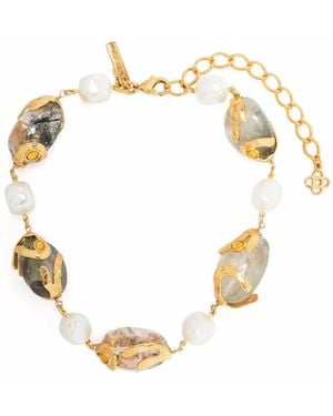 Oscar de la Renta Pearl Bead Bracelet - Metallic