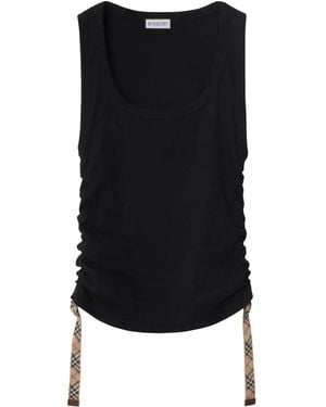 Burberry Ruched Top - Black