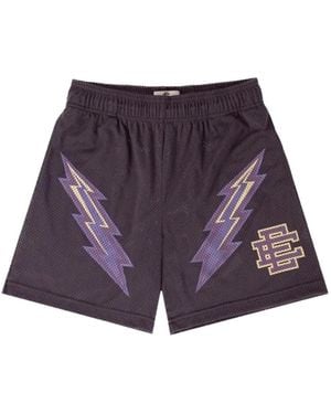 Eric Emanuel Mesh Track Shorts - Purple