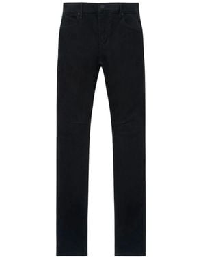 RTA Bryant Flocked Skinny Jeans - Black
