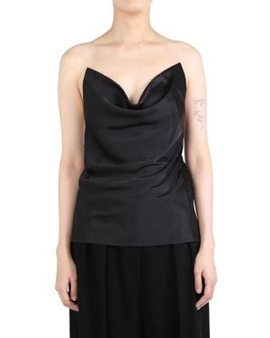 Y. Project Evergreen Invisible strap top - Schwarz