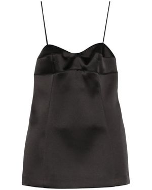 Rohe Spaghetti-Strap Sleeveless Top - Black