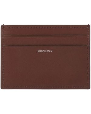 Paul Smith Porte-Cartes En Cuir À Empiècements - Marron