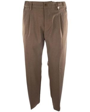 Myths Pantalon À Détails Plissés - Natural