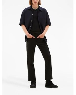 Courreges Skater Retro Twill Shirt - Blue