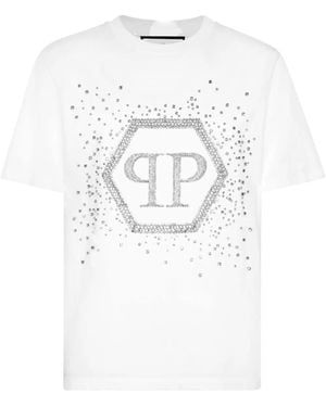 Philipp Plein Hexagon T-Shirt - White