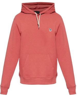 Paul Smith Zebra-Logo Hoodie - Red