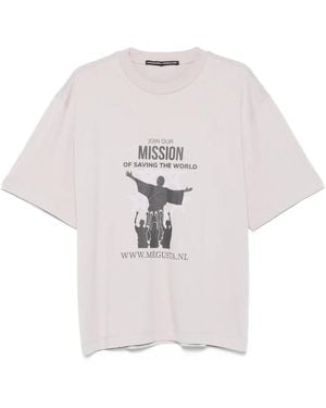 MEGUSTA Recruiter Graphic-Print T-Shirt - White