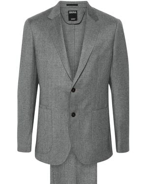ZEGNA ウール スーツ - グレー
