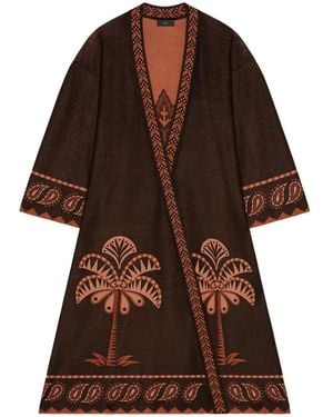 Alanui Wild Wonder Robe Dress - Brown