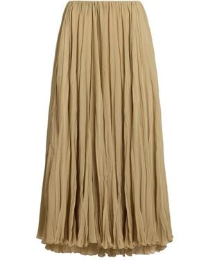 Ralph Lauren Pleated Midi Skirt - Natural