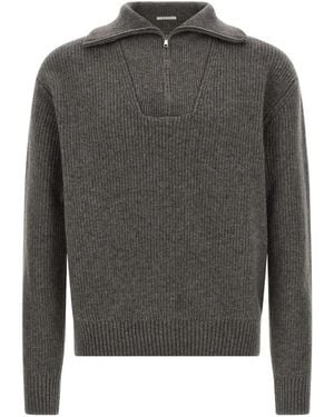 Oliver Lattughi Costa Inglese Cashmere Jumper - Grey