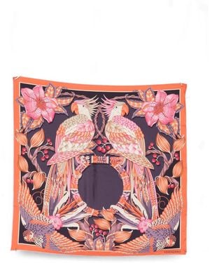 Ferragamo Animal-Print Scarf - Pink