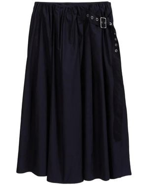 3.1 Phillip Lim Belted Midi Skirt - Blue