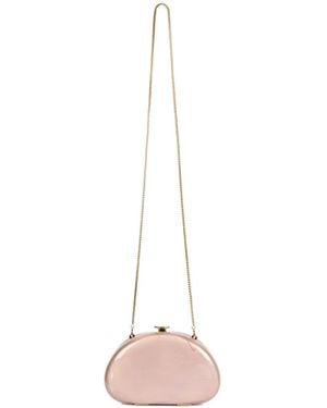 Gemy Maalouf Chain-Strap Clutch Bag - Pink