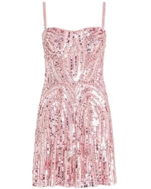Jenny Packham Rebecca Sequin-Embelished Mini Dress - Pink
