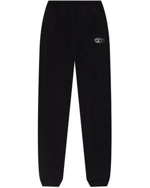 DIESEL Cotton Joggers With Logo - Black