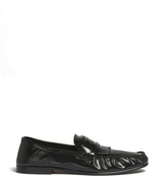 Marni Mocasines De Piel Con Flecos - Blanco