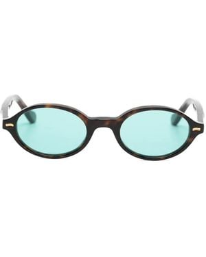 Kyme Russell Oval-Frame Sunglasses - Green
