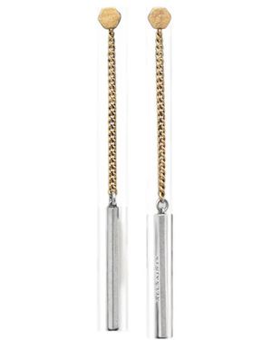 AllSaints Orecchini A Catena - Bianco
