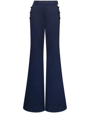Alberta Ferretti Jeans Svasati A Vita Alta - Blu