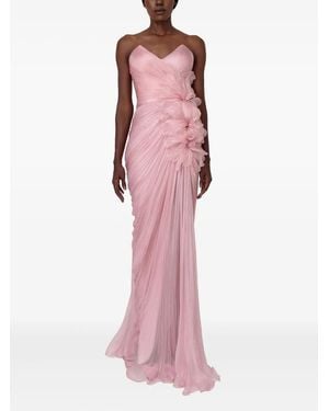 IRIS SERBAN Rafael Floral Maxi Dress - Pink