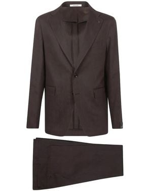 Tagliatore Single-Breasted Suit - Brown