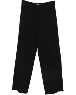 Just Cavalli Side-Slit Trousers - Black