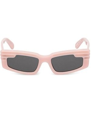 Fiorucci Wing Three-Line Geometric Sunglasses - Pink