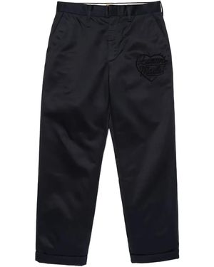 Human Made Pantaloni Con Logo - Blu