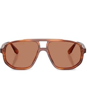 Emporio Armani Gafas de sol con montura estilo piloto - Rosa