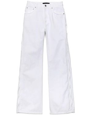 Purple Brand Vaqueros Anchos Con Abertura - Blanco