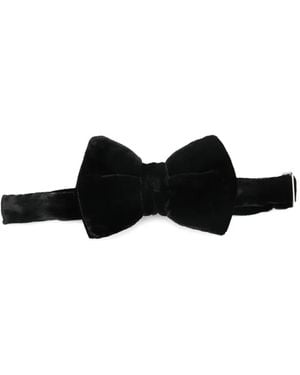 Emporio Armani Fluwelen Vlinderdas - Zwart