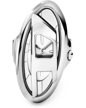 DIESEL D-Era Armbanduhr Aus Edelstahl - Weiß